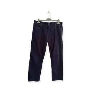 Gap 1969 Sexy Boyfriend Corduroy Pants,  Size 31, Stretch Cord, Navy Uniform